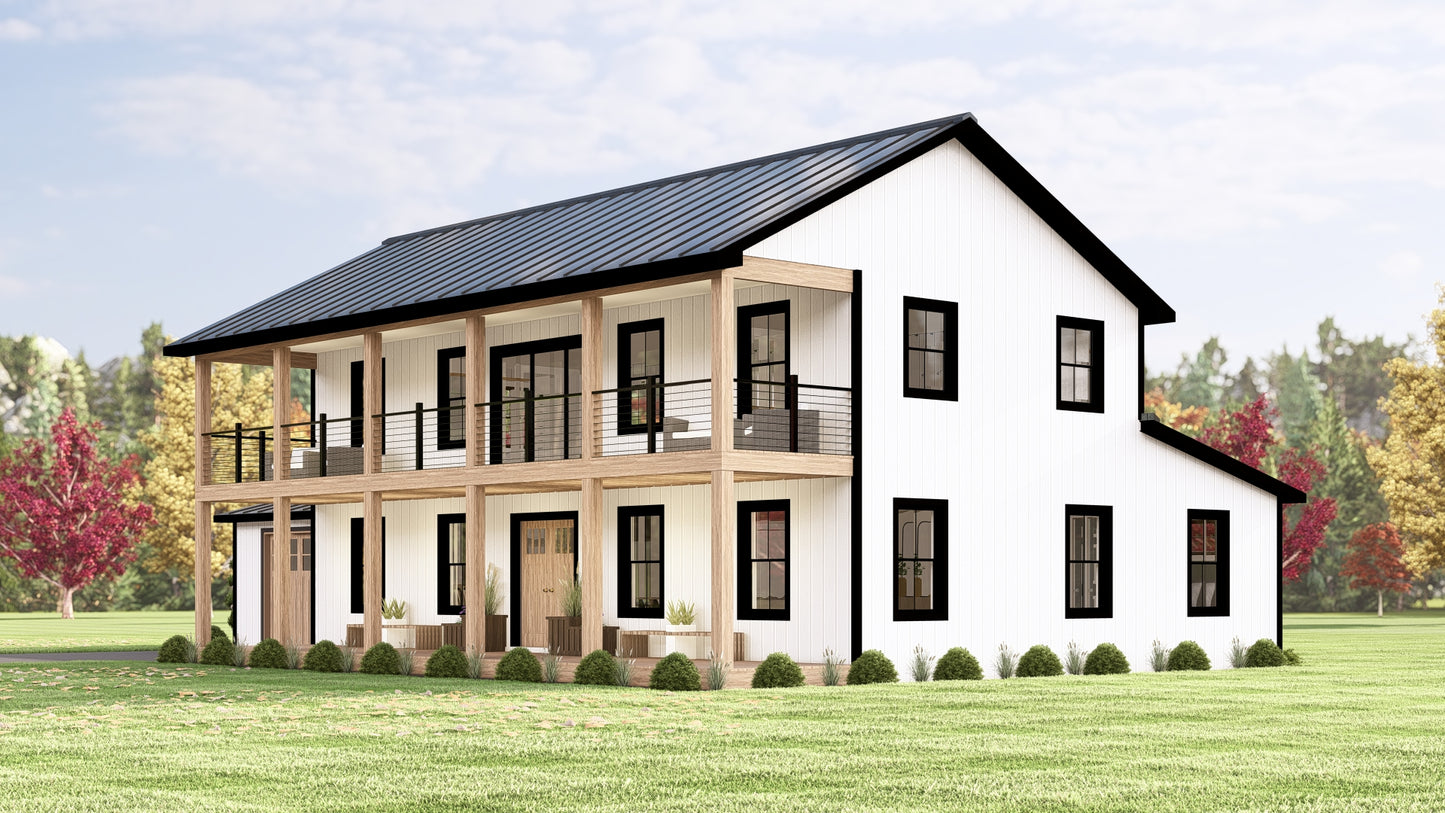 BG-20080 Kendall Barndominium House Plan