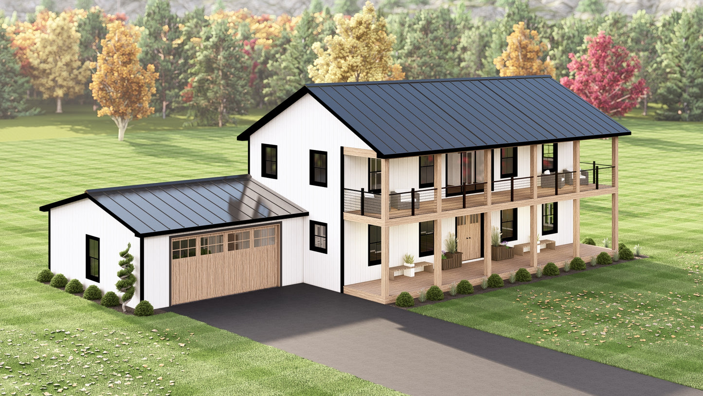 BG-20080 Kendall Barndominium House Plan