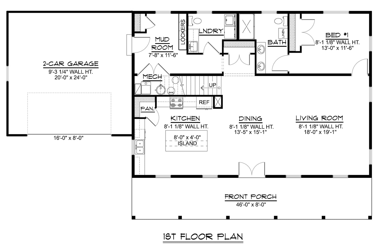 BG-20080 Kendall Barndominium House Plan