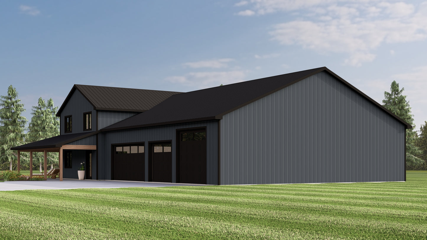 BG-20081 Vail Barndominium House Plan