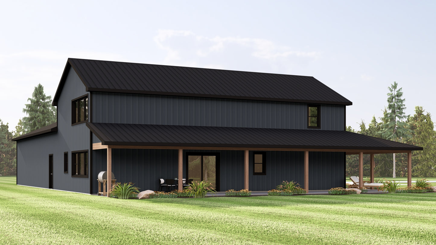 BG-20081 Vail Barndominium House Plan