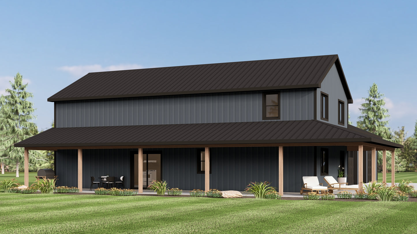 BG-20081 Vail Barndominium House Plan