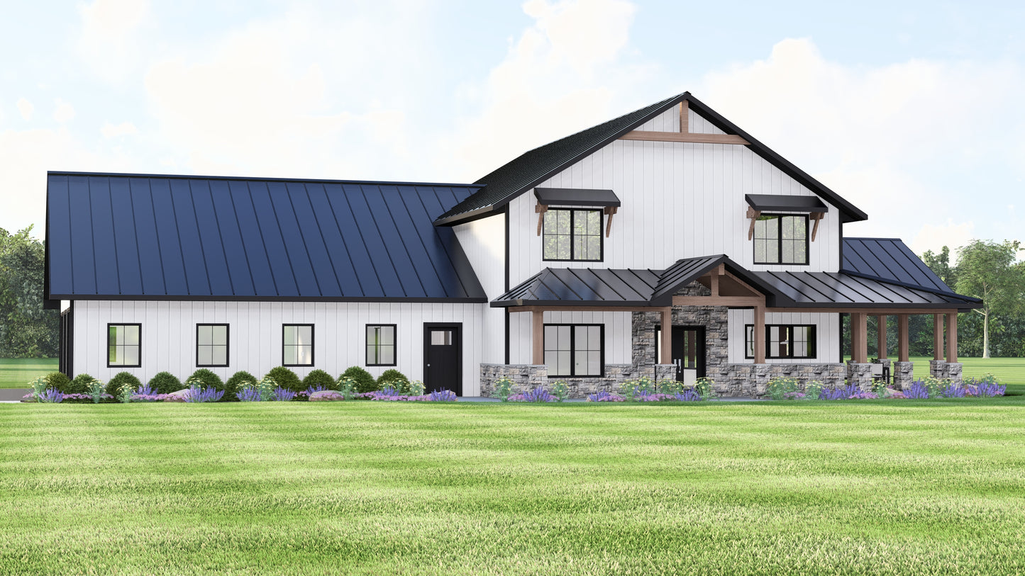 BG-20083 Devon Barndominium House Plan