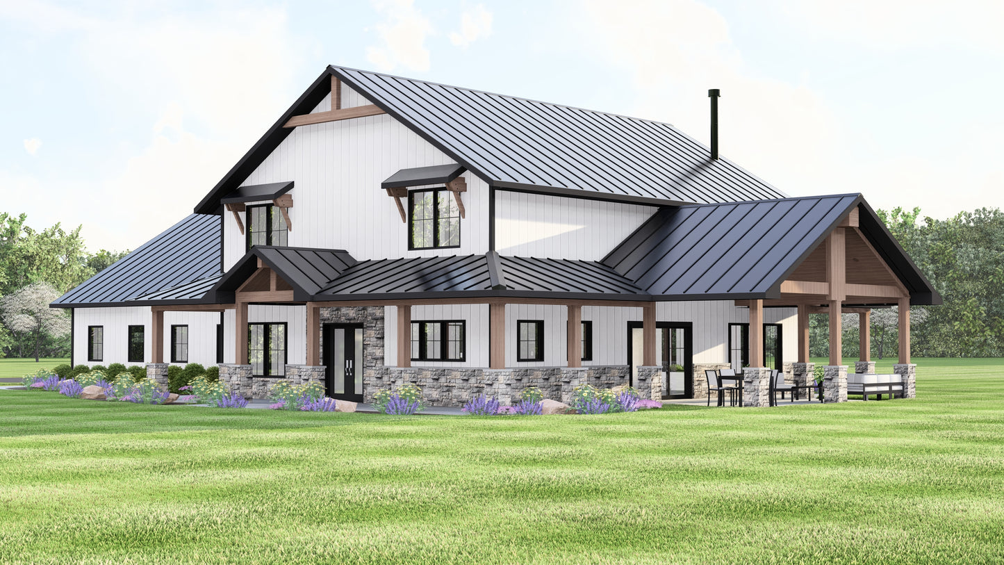 BG-20083 Devon Barndominium House Plan