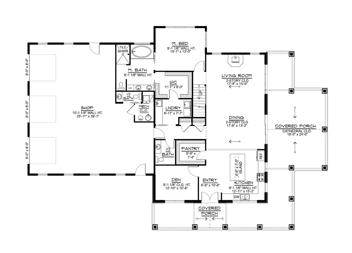 BG-20083 Devon Barndominium House Plan
