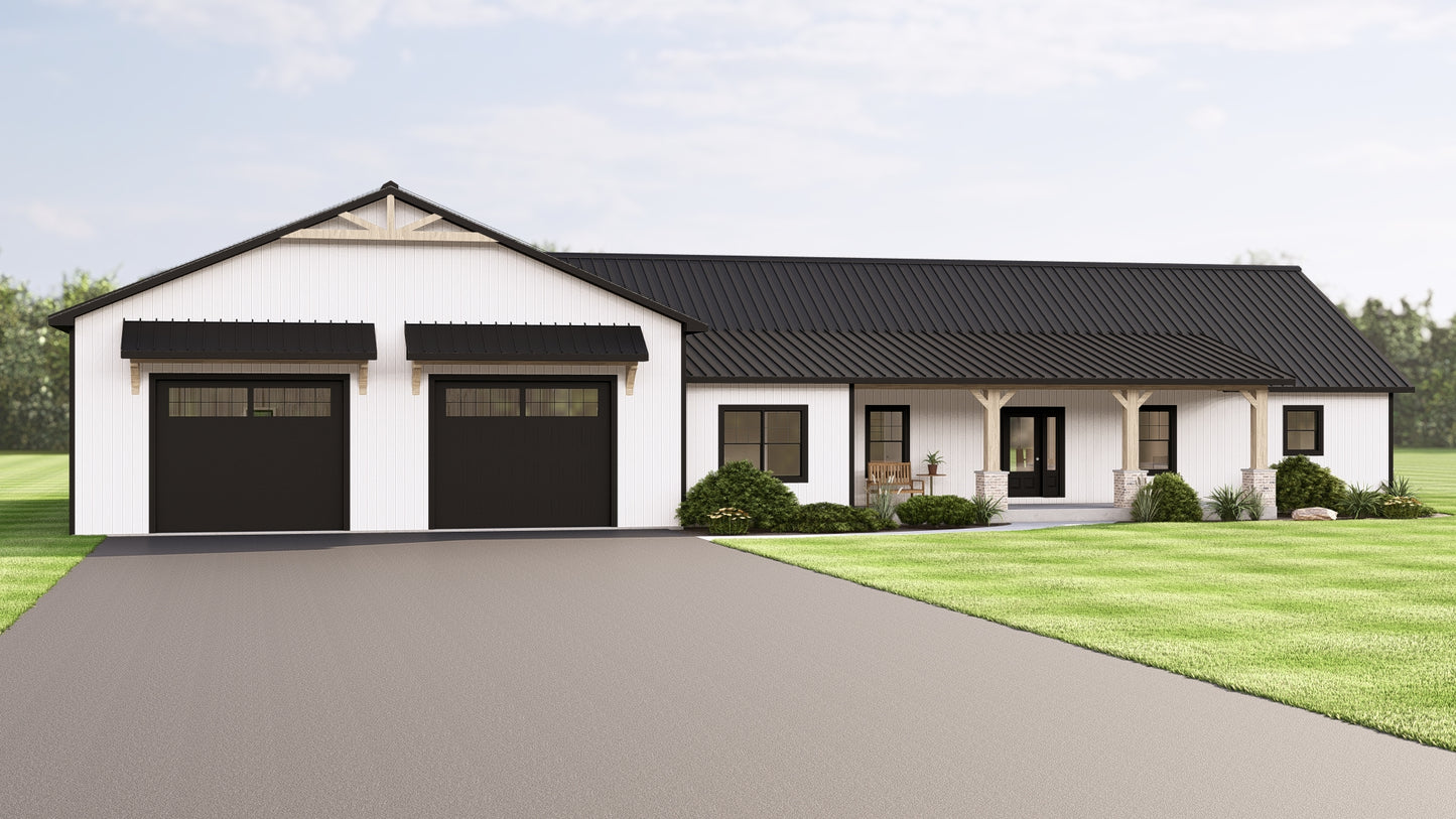BG-20084 Brenton Barndominium House Plan