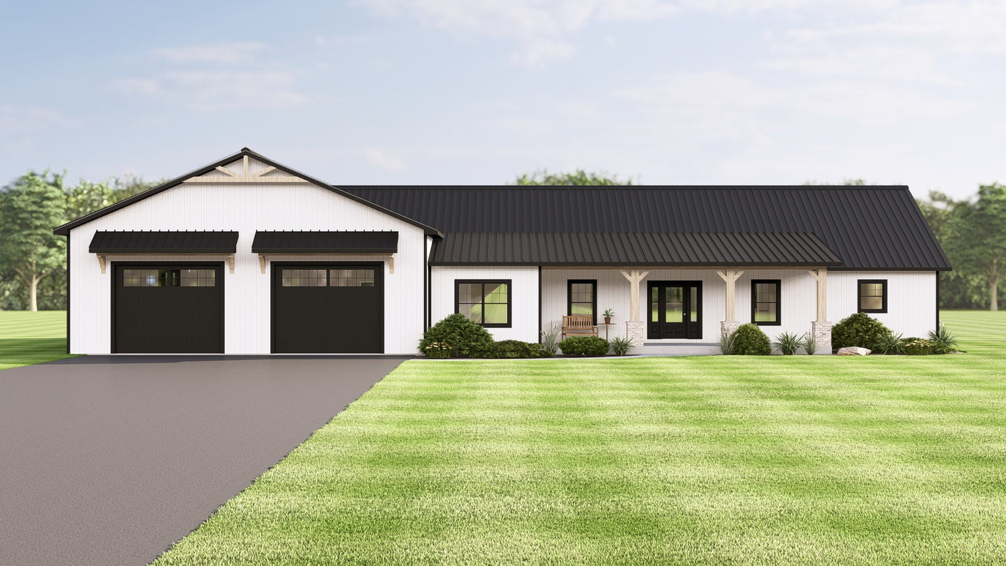 BG-20084 Brenton Barndominium House Plan