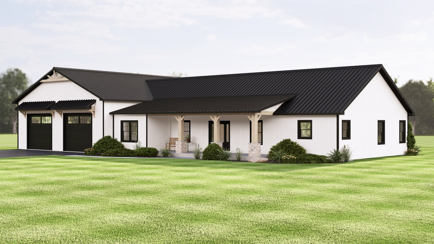 BG-20084 Brenton Barndominium House Plan