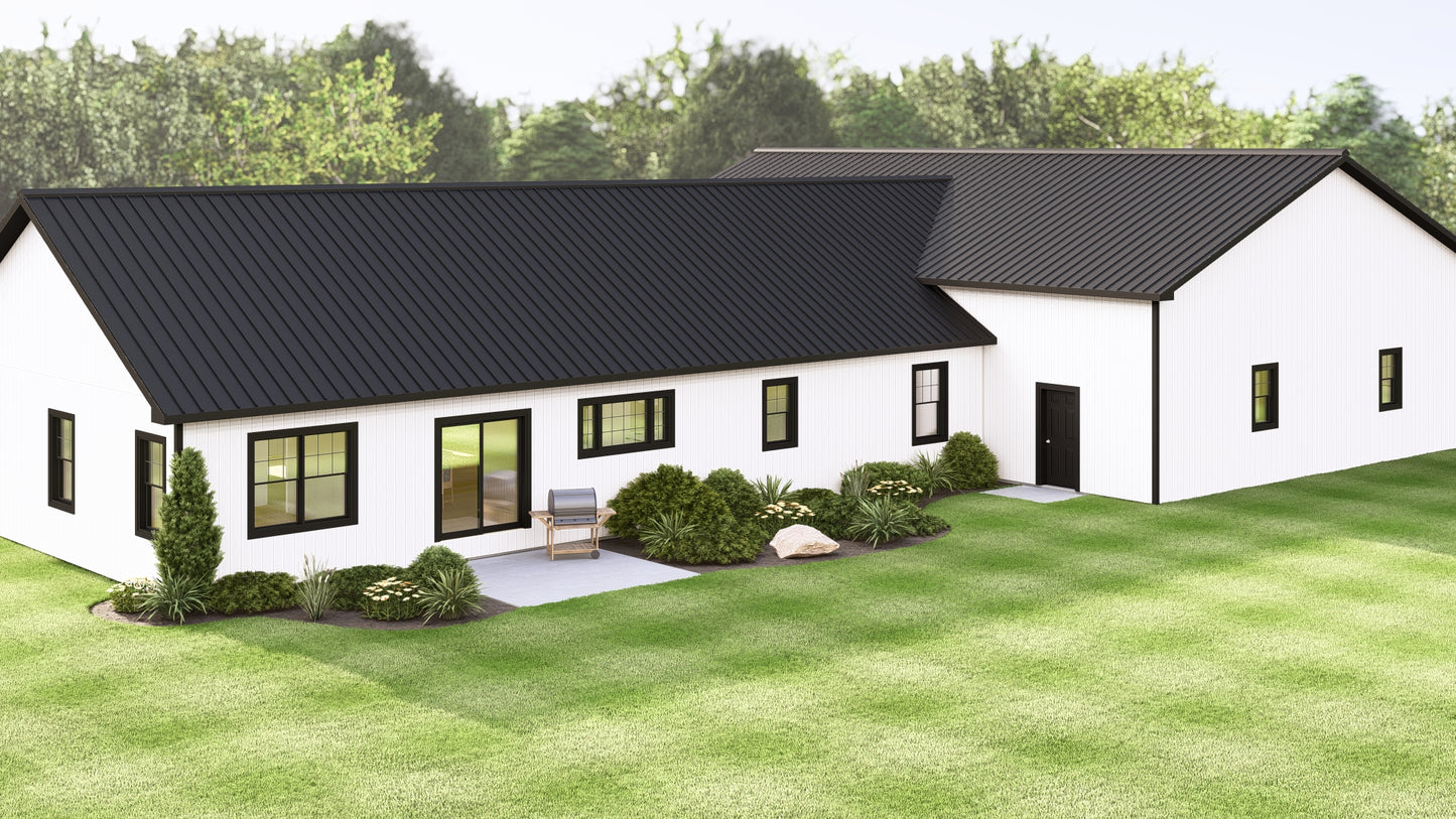 BG-20084 Brenton Barndominium House Plan