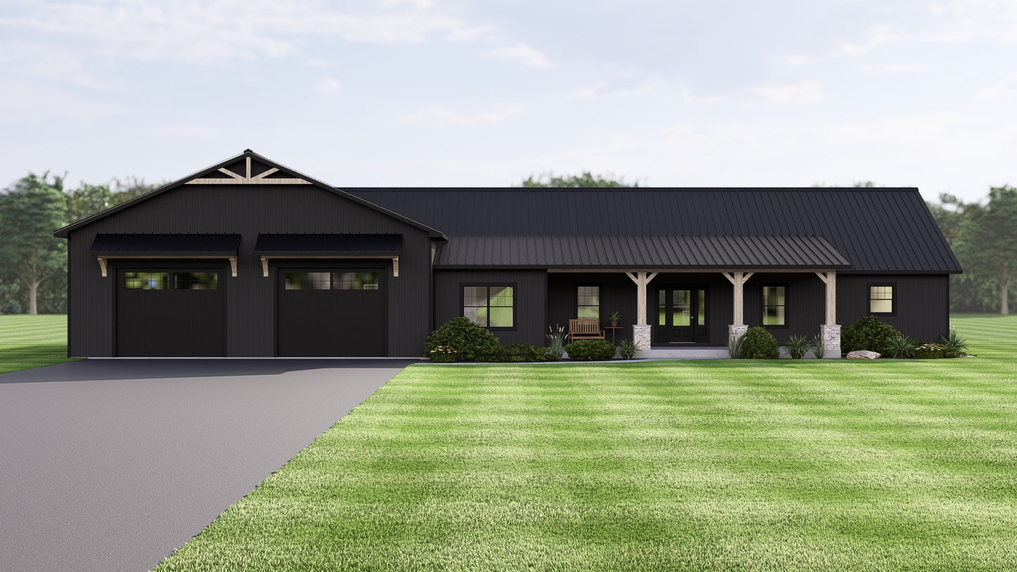 BG-20084 Brenton Barndominium House Plan