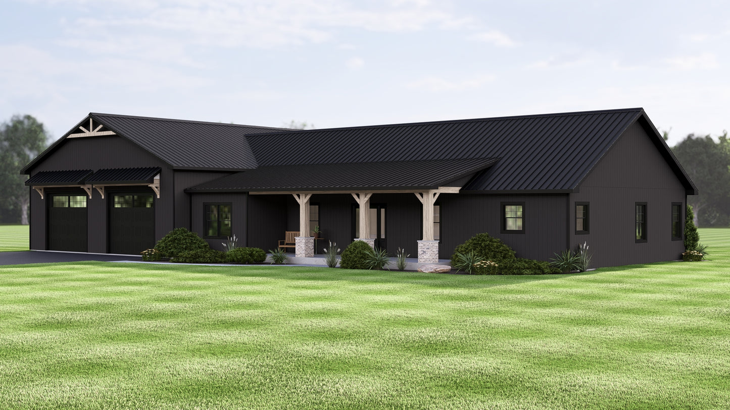 BG-20084 Brenton Barndominium House Plan