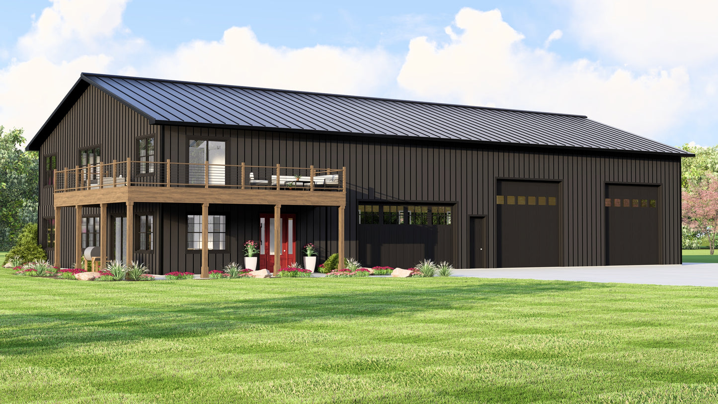 BG-20085 Kinsley Barndominium House Plan