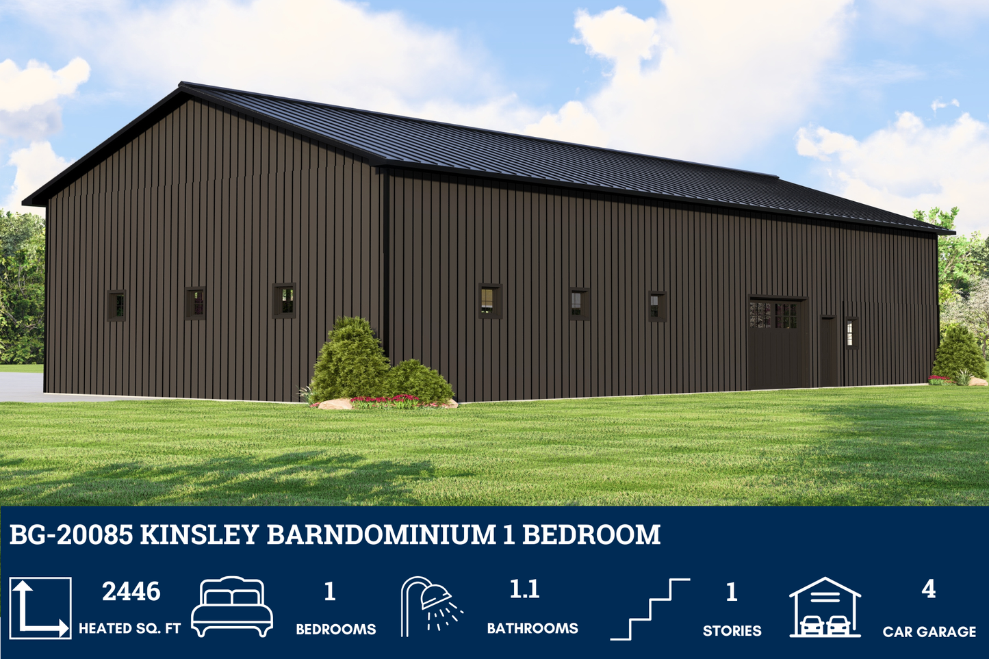 BG-20085 Kinsley Barndominium House Plan