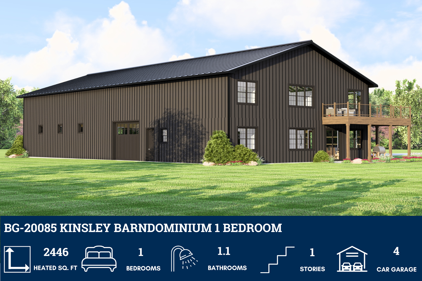 BG-20085 Kinsley Barndominium House Plan