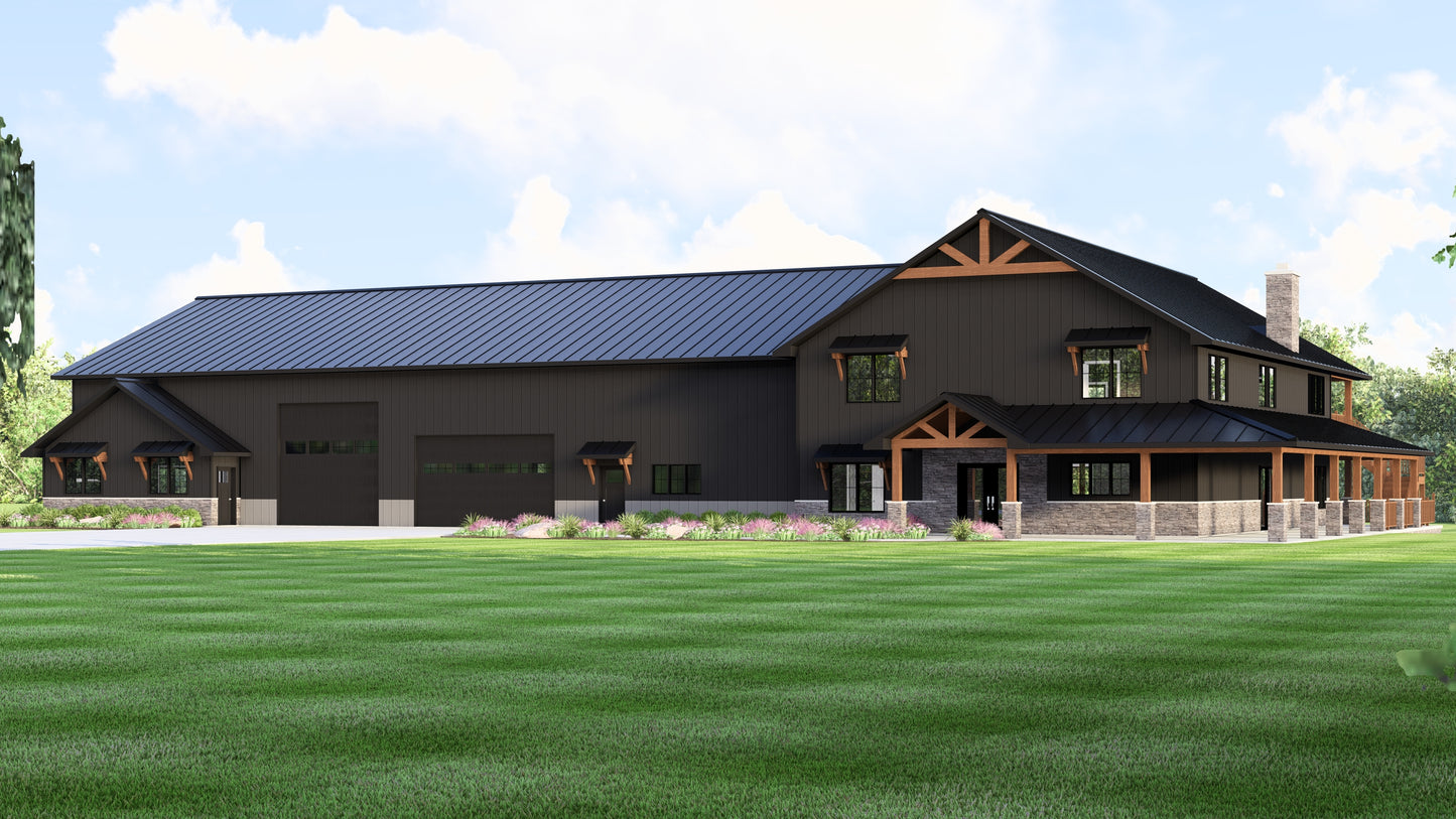 BG-20086 Albany Barndominium House Plan
