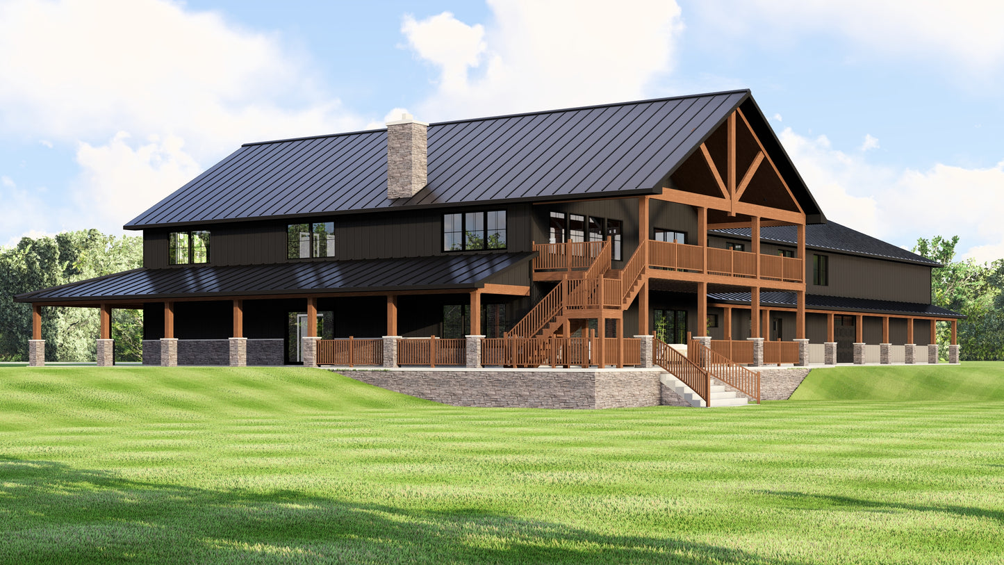 BG-20086 Albany Barndominium House Plan