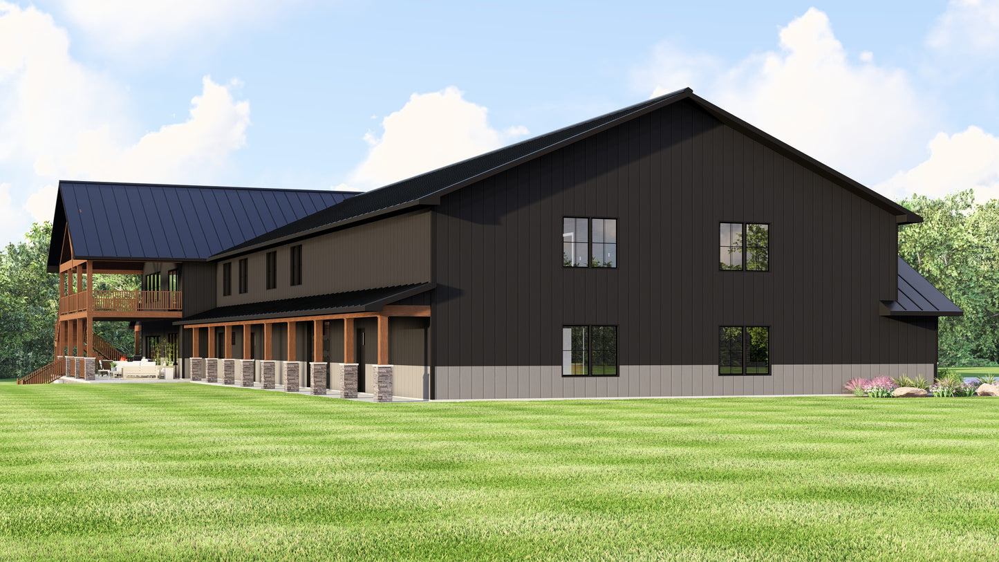 BG-20086 Albany Barndominium House Plan