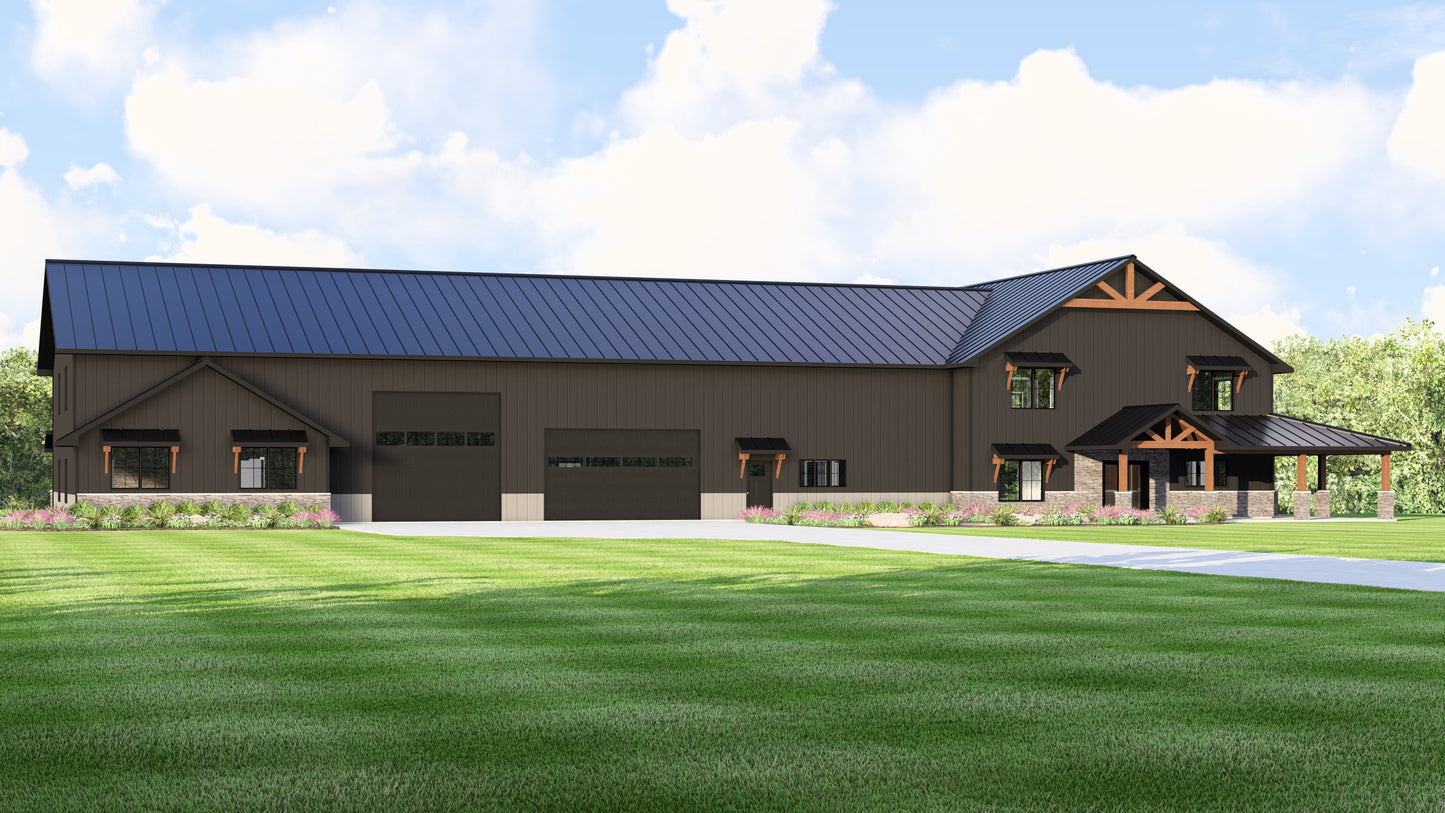 BG-20086 Albany Barndominium House Plan
