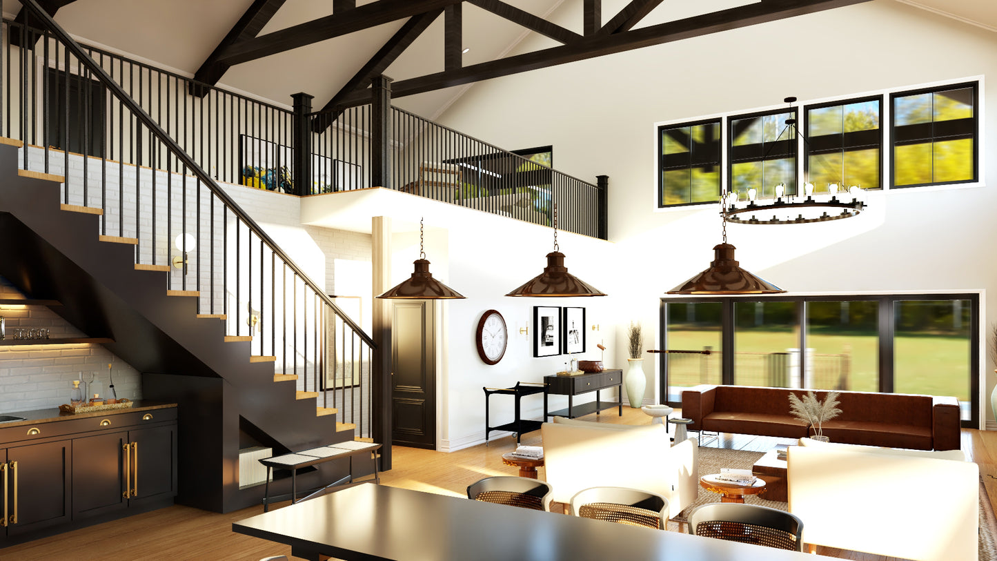 BG-20086 Albany Barndominium House Plan