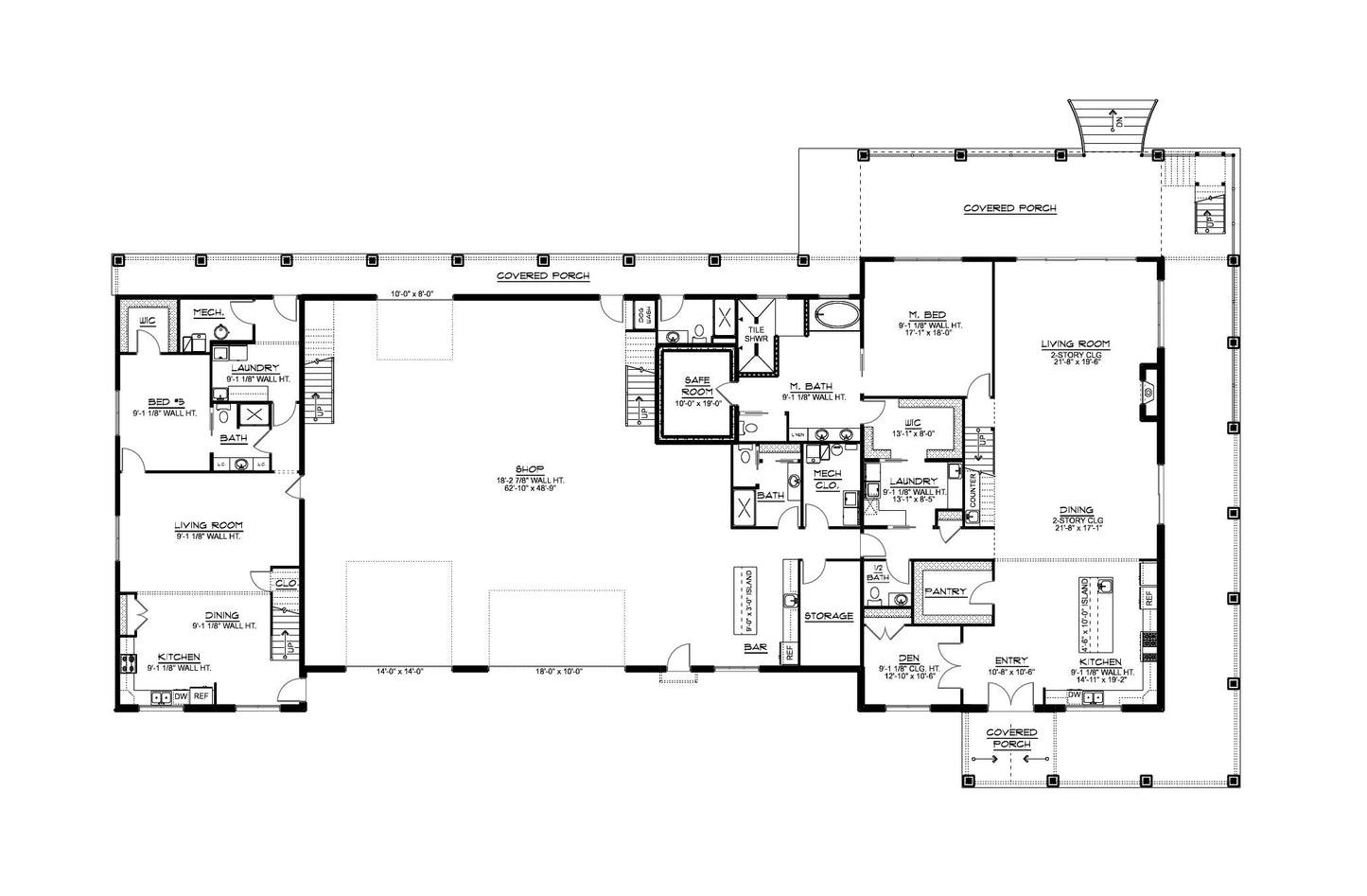 BG-20086 Albany Barndominium House Plan