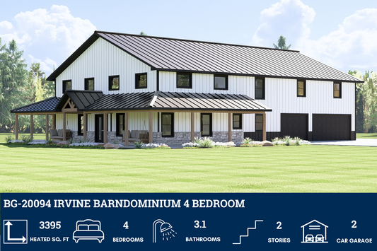 BG-20094 Irvine Barndominium House Plan