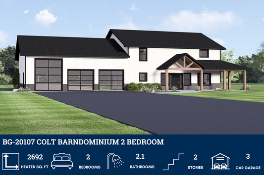 BG-20107 Colt Barndominium House Plan