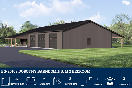 BG-20109 Dorothy Barndominium House Plan