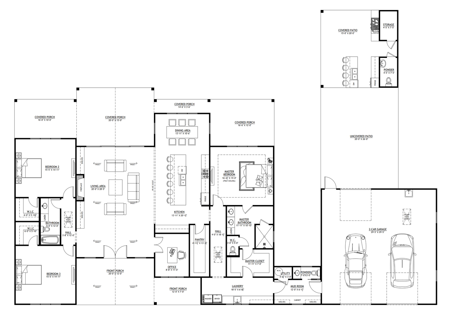 BP-2001-M Matthew Barndominium House Plan