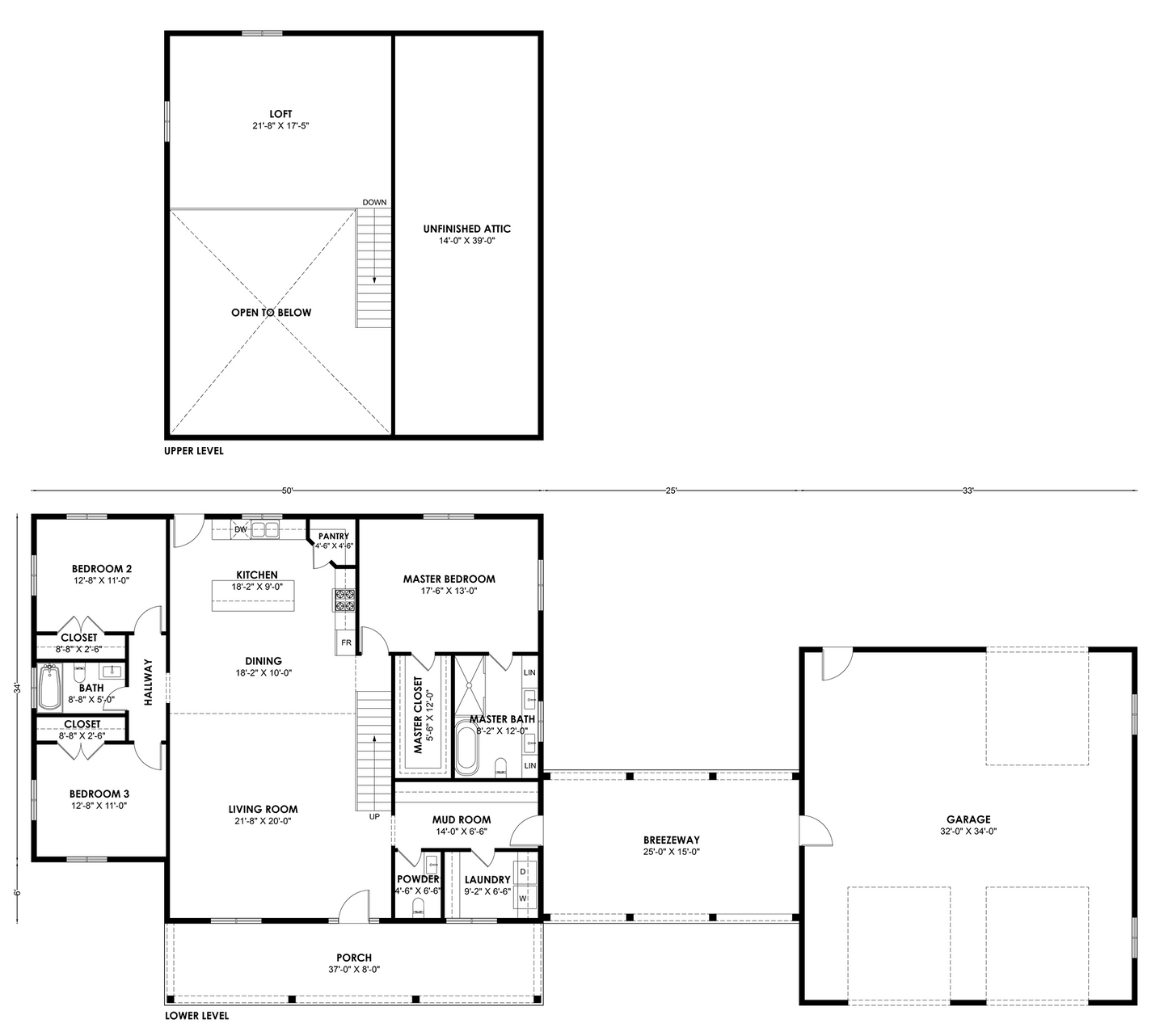 BRZ-30031 Barndominium House Plan