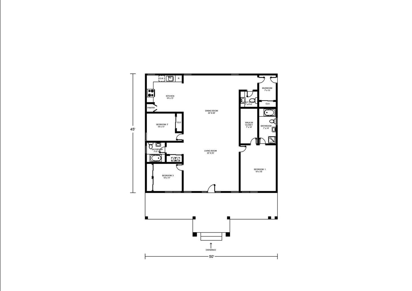 BCO-40002 Barndominium House Plan
