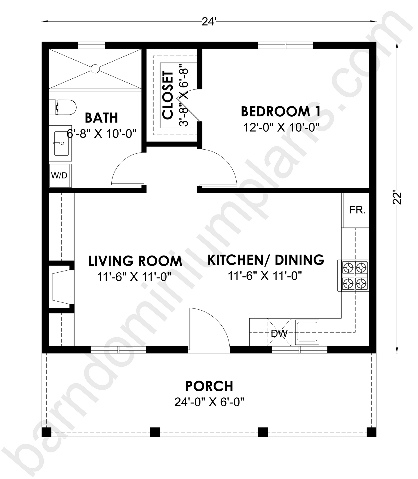 CB-10017 Barndominium House Plan