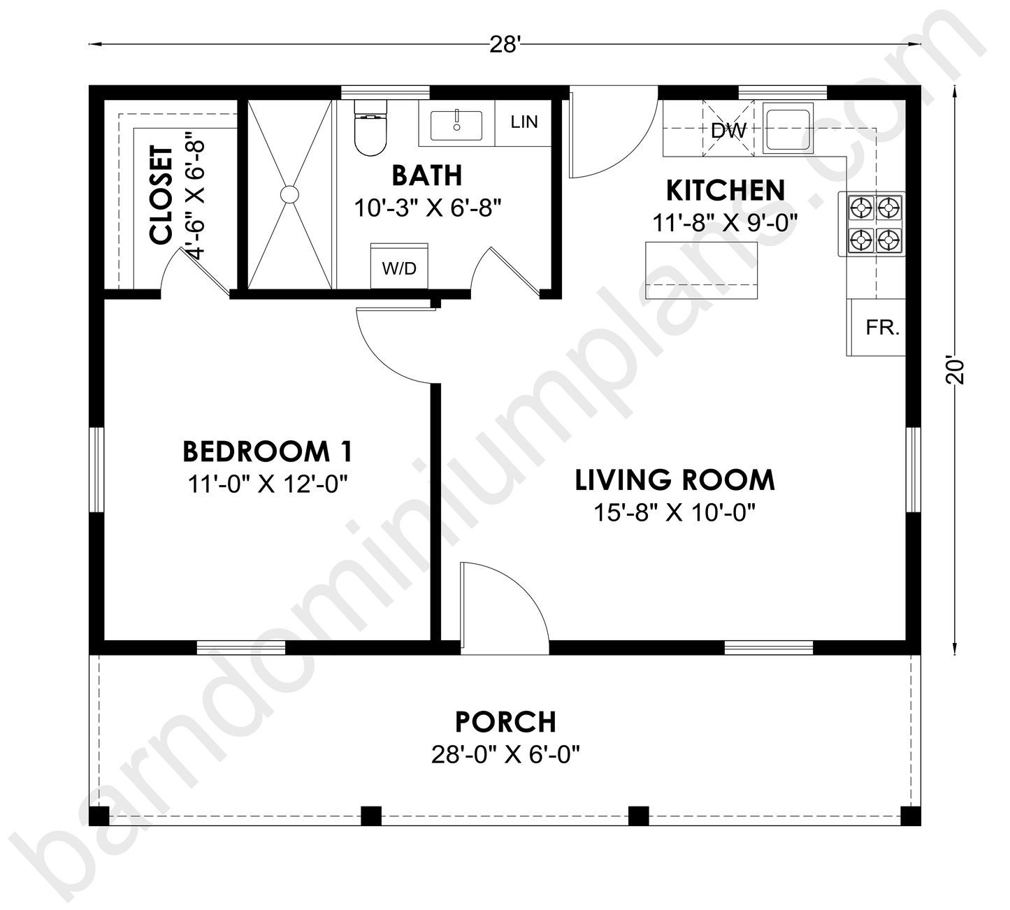 CB-10019 Barndominium House Plan