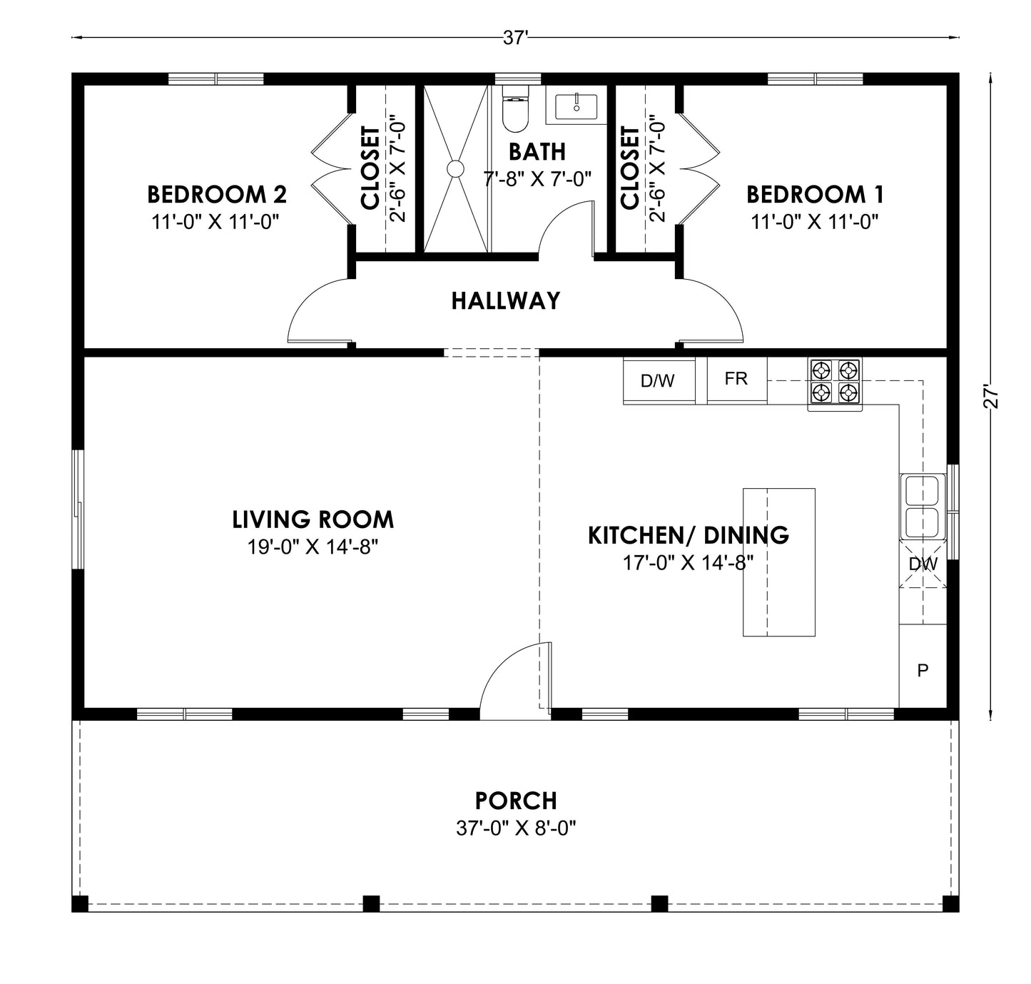 CB-10021 Barndominium House Plan