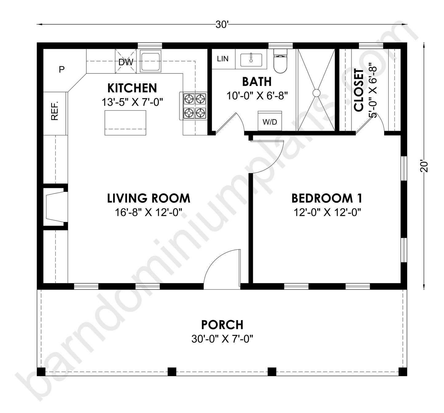 CB-10022 Barndominium House Plan