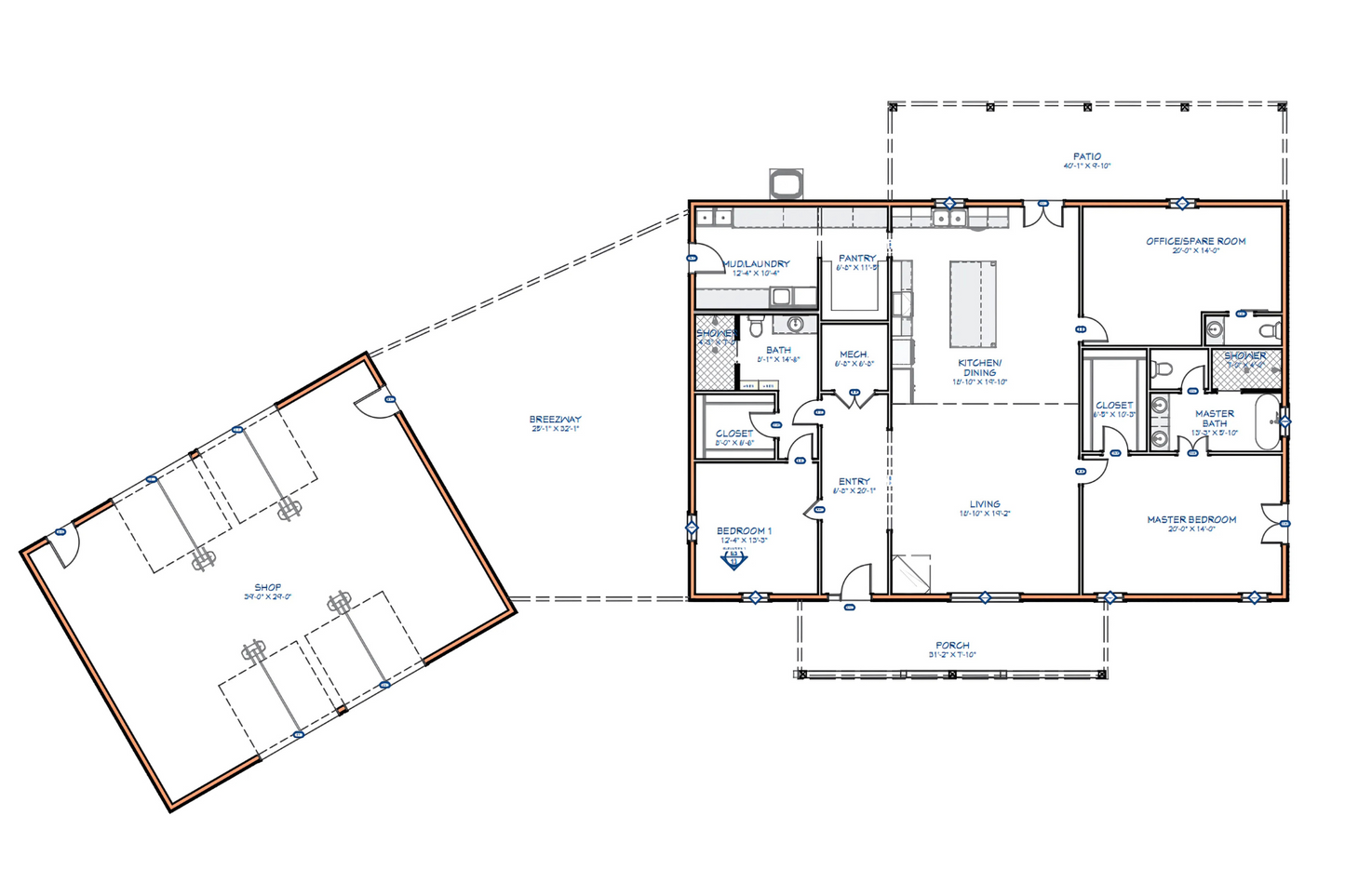 CDD-4101 Haven Barndominium House Plan