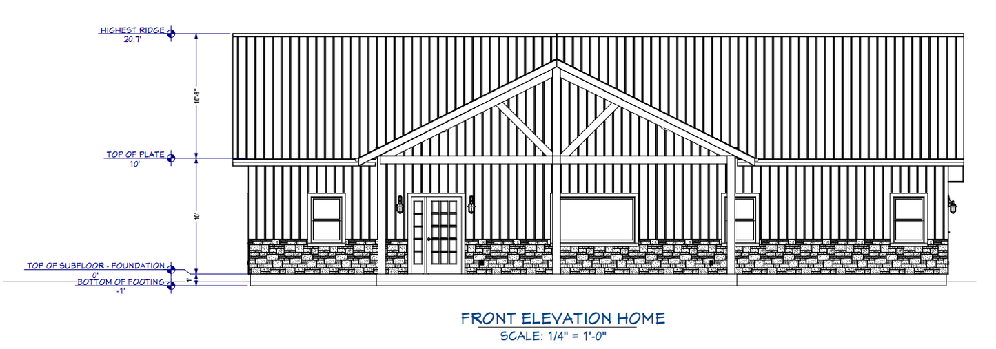 CDD-4101 Haven Barndominium House Plan