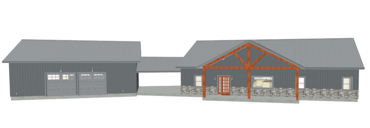 CDD-4101 Haven Barndominium House Plan