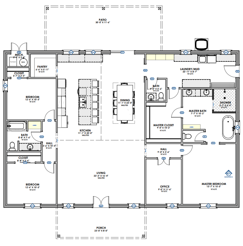 CDD-4102 Ridge Barndominium House Plan
