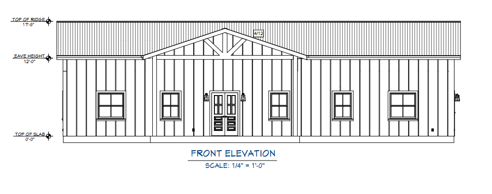 CDD-4102 Ridge Barndominium House Plan