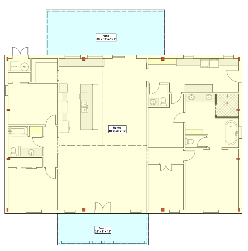 CDD-4102 Ridge Barndominium House Plan