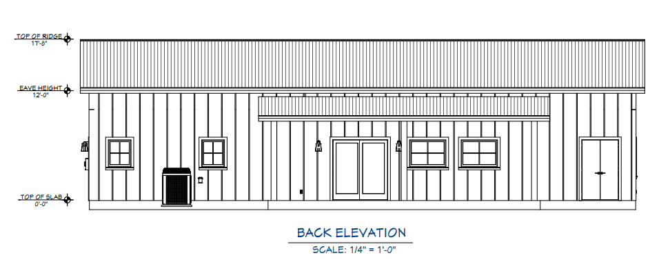 CDD-4102 Ridge Barndominium House Plan