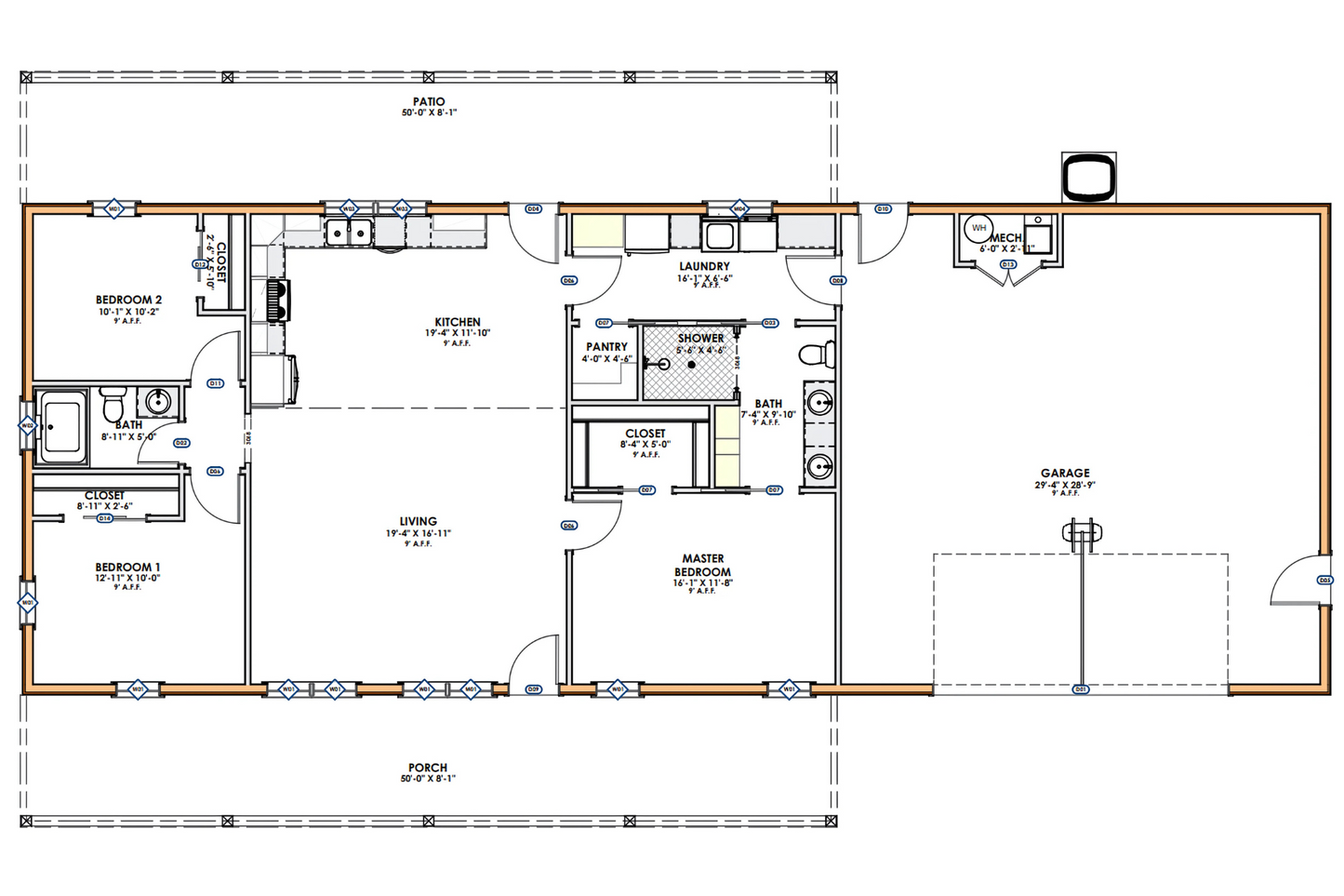 CDD-4103 Prairie Barndominium House Plan