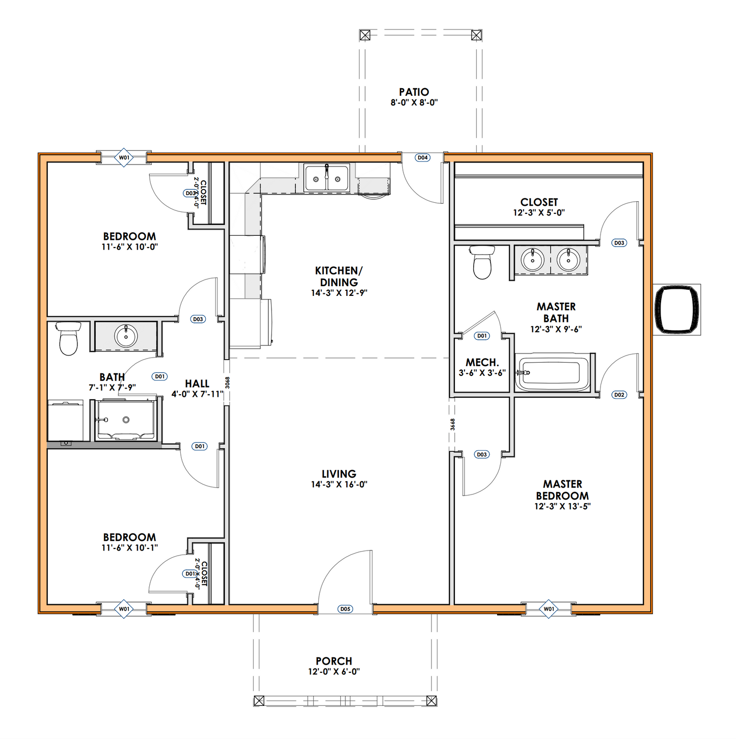 CDD-4105 Cleveland Barndominium House Plan
