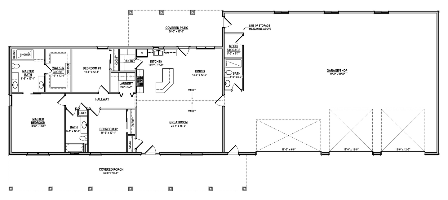 DR-113 Sam Barndominium House Plan