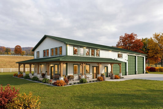 DR-119 Elvis Barndominium House Plan