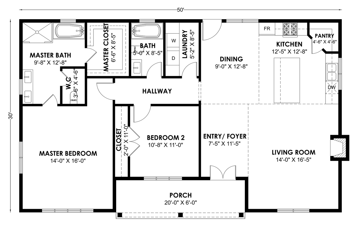 FH-00123 Farmhouse Plan