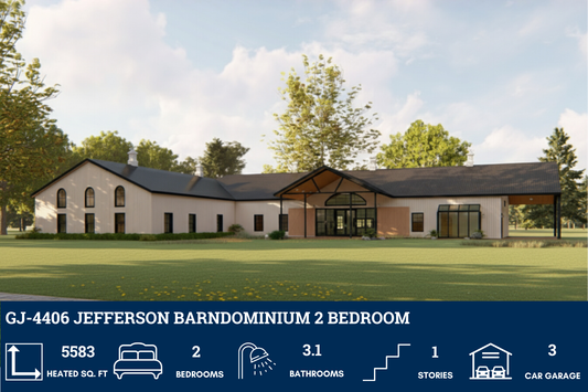 GJ-4406 Jefferson Barndominium House Plan
