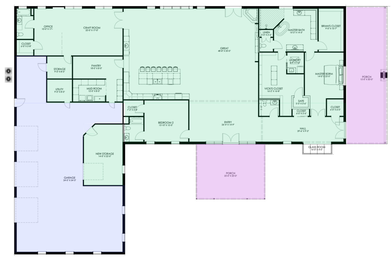 GJ-4406 Jefferson Barndominium House Plan