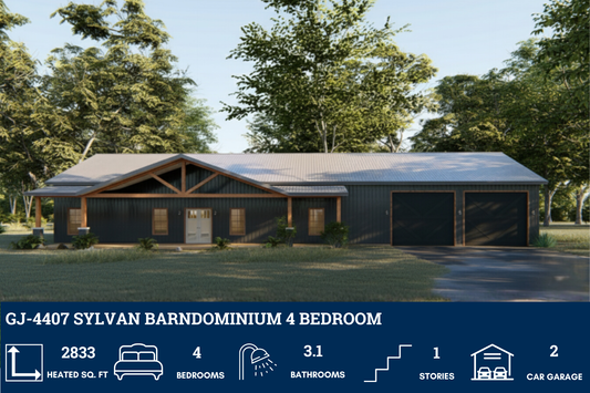 GJ-4407 Sylvan Barndominium House Plan