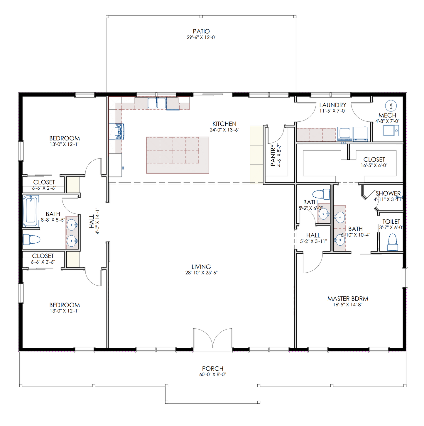 HC-24004 Hastings Barndominium House Plan